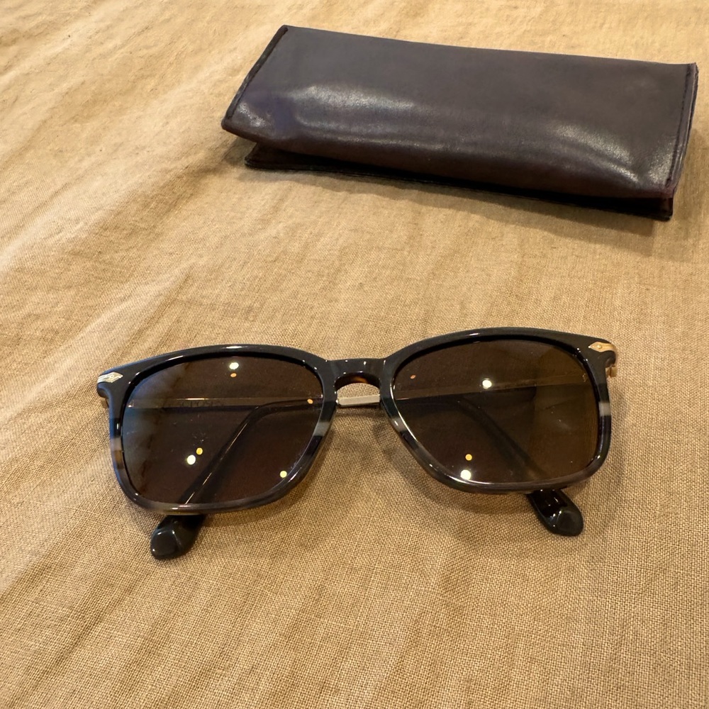 Tortoise shell sunglasses by Zac Posen.